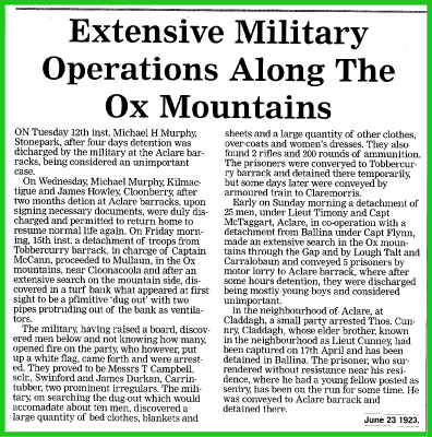 1923 - Aclare at War