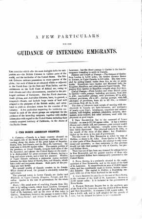 1852 emigration guide