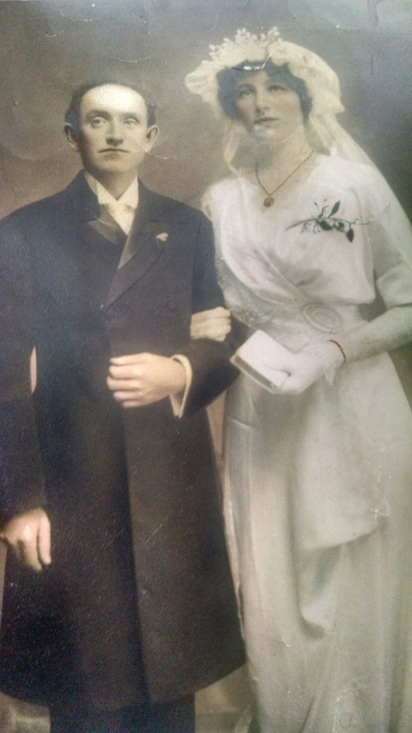 1913 photo (Maggie Neary on her wedding day)